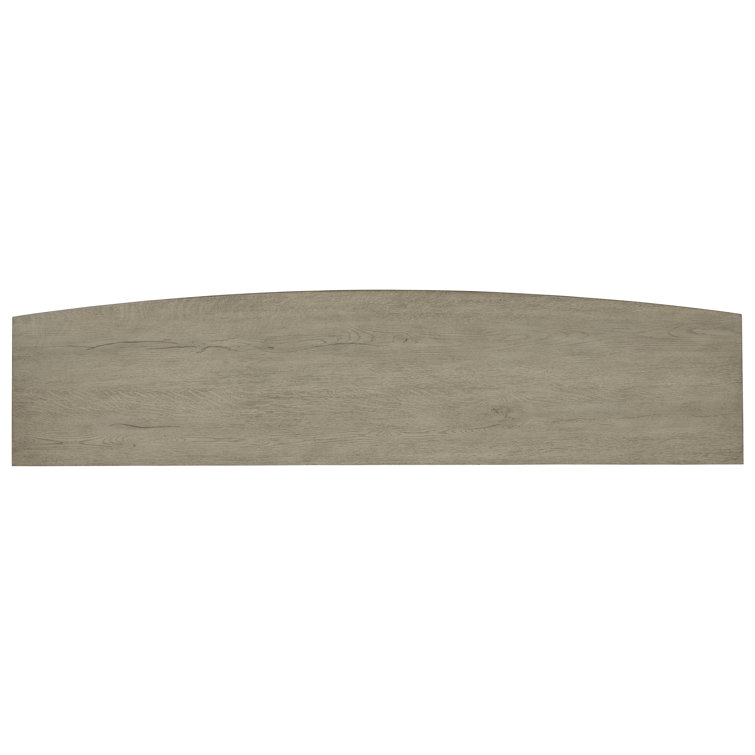 Gray Oak Veneer 82'' Media Console with Cabinet