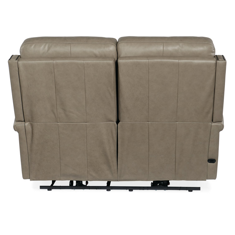 Shattered Stone Top Grain Leather Power Reclining Loveseat