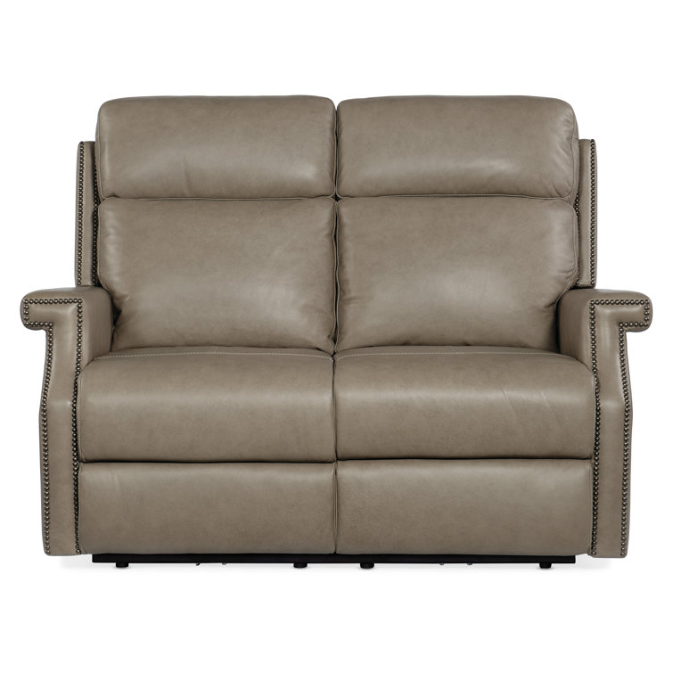 Shattered Stone Top Grain Leather Power Reclining Loveseat