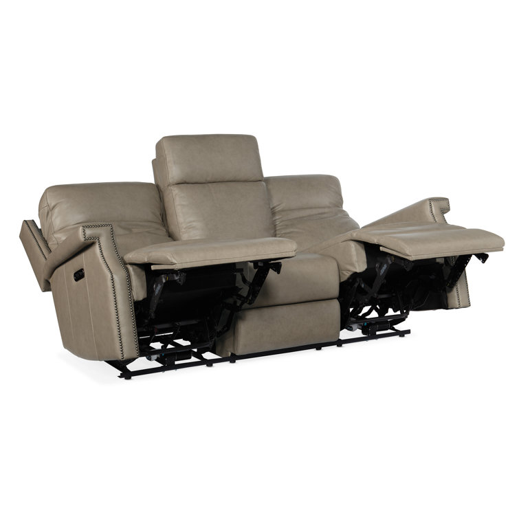 Vaughn Shattered Stone Top Grain Leather Power Reclining Sofa