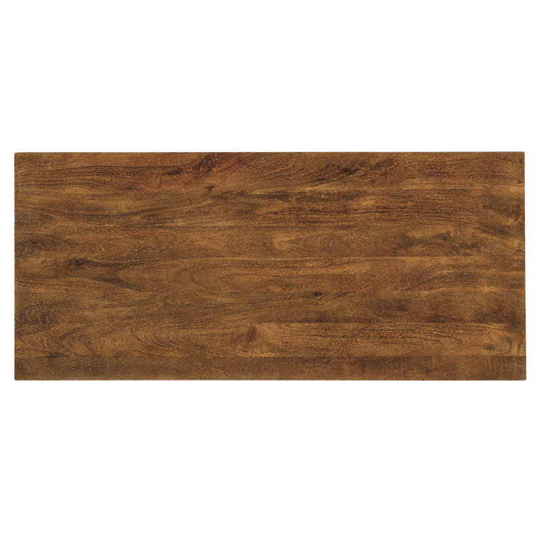 Medium Natural Mango Wood and Bone Inlay Accent Cabinet