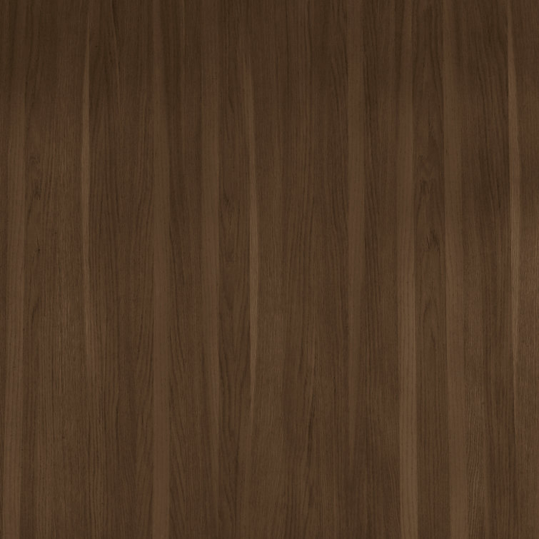 Walnut Oval Solid Wood Pedestal Console Table