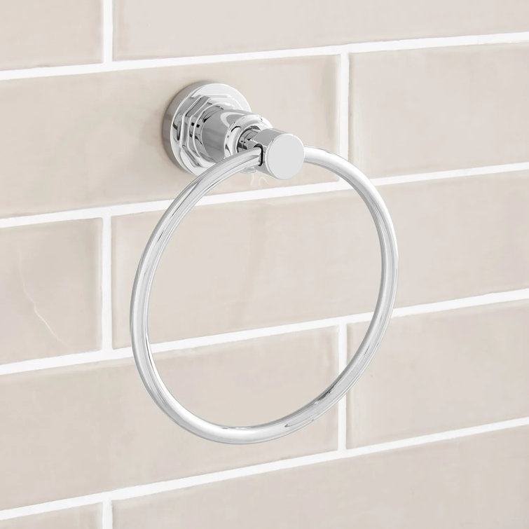 Greyfield Chrome Wall Mounted Circular Towel Ring