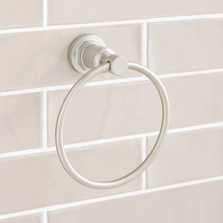 Greyfield Brushed Nickel Wall Mounted Towel Ring