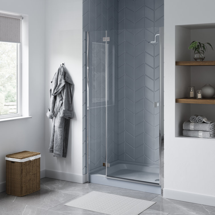 Voltaire 48" x 36" Gray Acrylic Shower Base with Right-Hand Drain