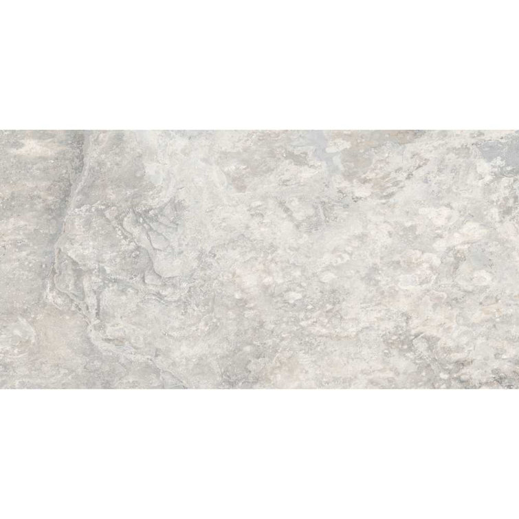 Large White Matte Porcelain Stone Look Wall & Floor Tile