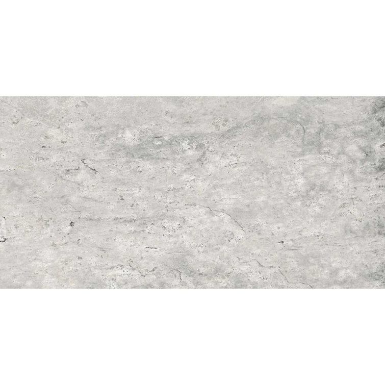Large White Matte Porcelain Stone Look Wall & Floor Tile