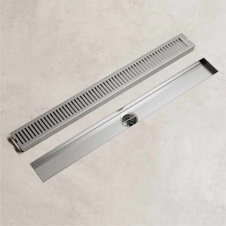 Elan 24" Stainless Steel Linear Shower Drain in Brushed Nickel