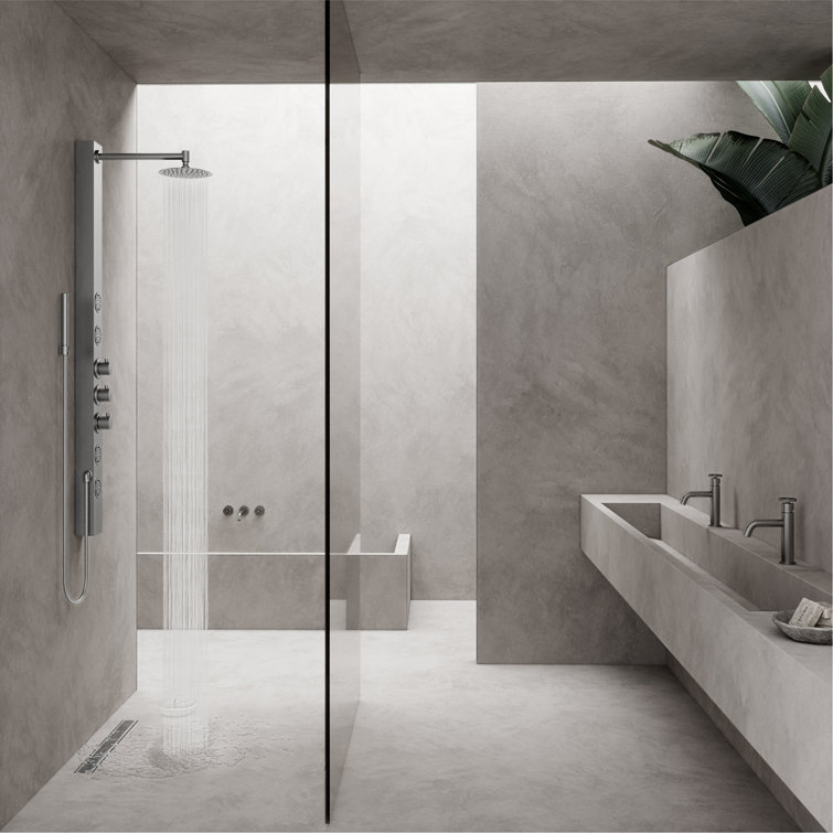 Elan 24" Stainless Steel Linear Shower Drain in Brushed Nickel