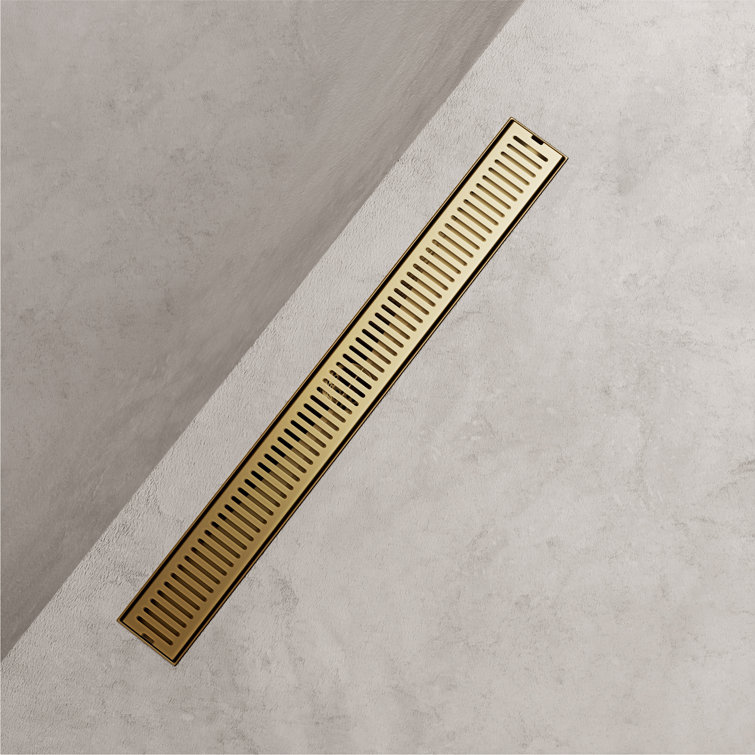 Elan 24" Matte Brushed Gold Linear Shower Drain