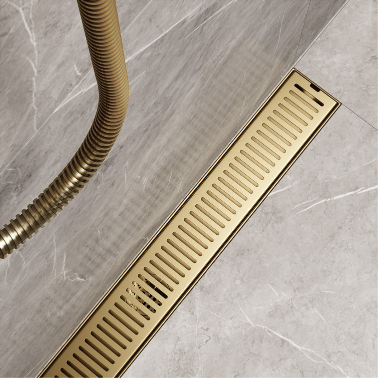 Elan 24" Matte Brushed Gold Linear Shower Drain
