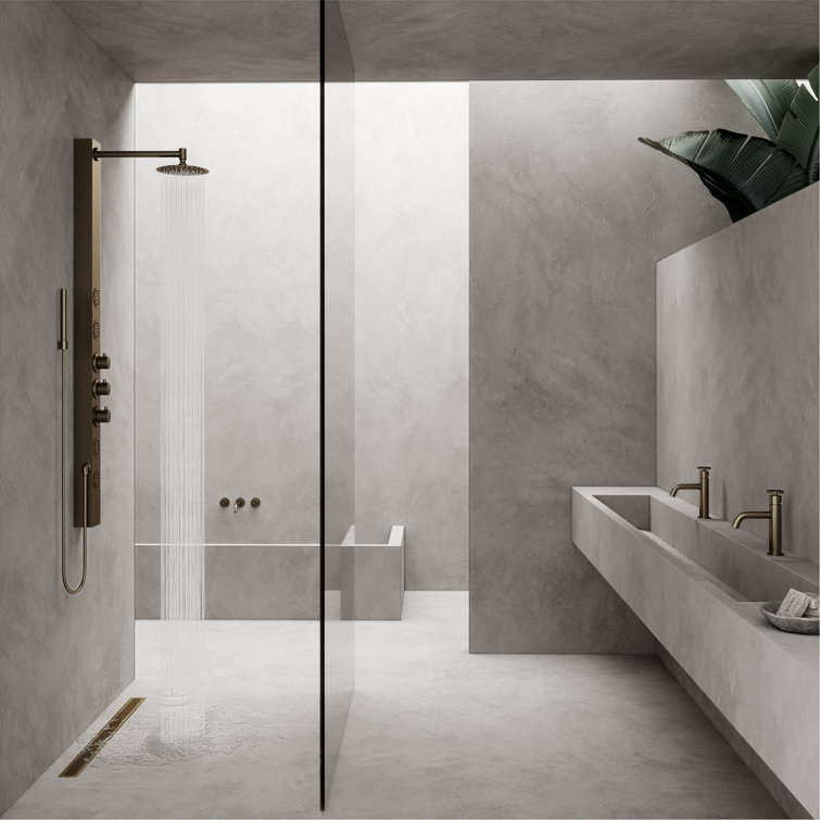 Elan 36" Matte Brushed Gold Linear Shower Drain