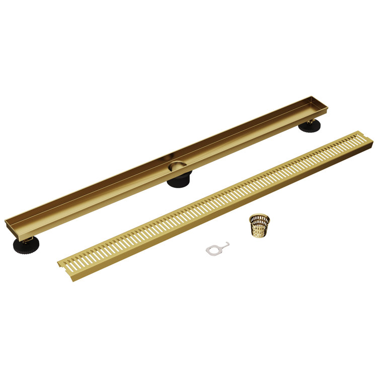 Elan 36" Matte Brushed Gold Linear Shower Drain