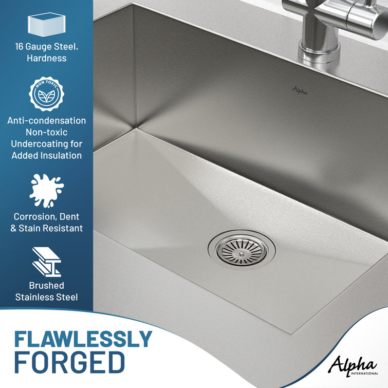 Stainless Steel Farmhouse Apron Front Kitchen Sink