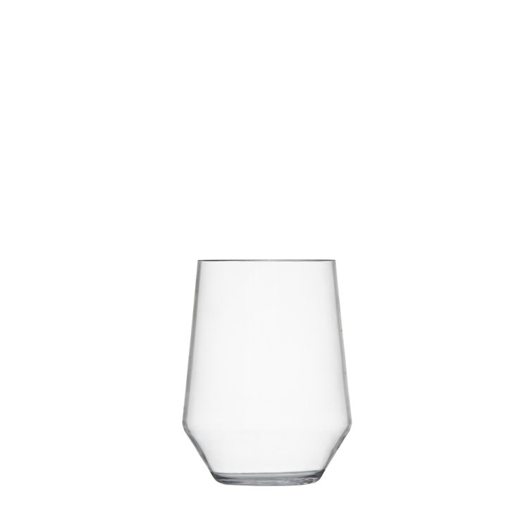 Clear Shatter-Resistant Copolyester 19oz Stemless Wine Glass Set