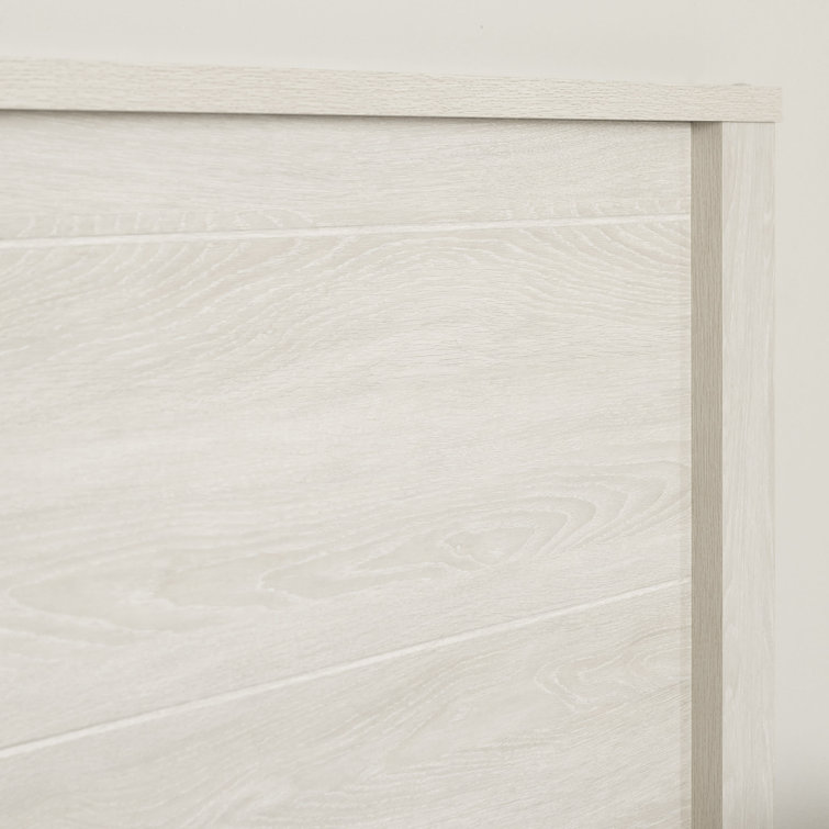 Winter Oak Full Panel Headboard with Large Moldings