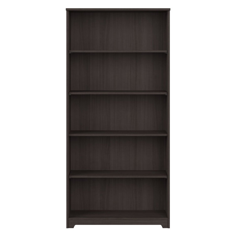 Cabot Traditional Heather Gray 5-Shelf Adjustable Bookcase