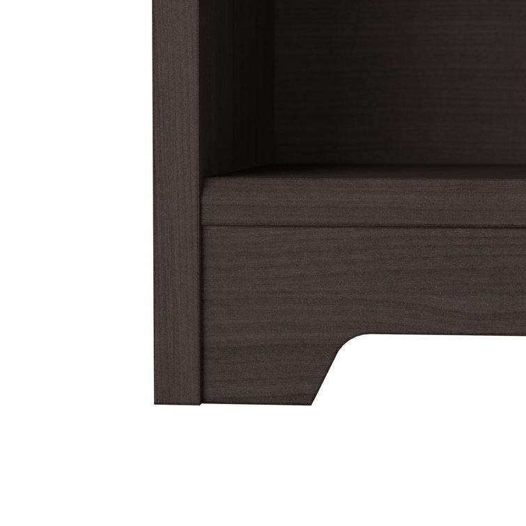 Cabot Traditional Heather Gray 5-Shelf Adjustable Bookcase