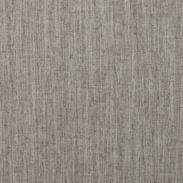 Gray Linen Upholstered Metal Side Chair