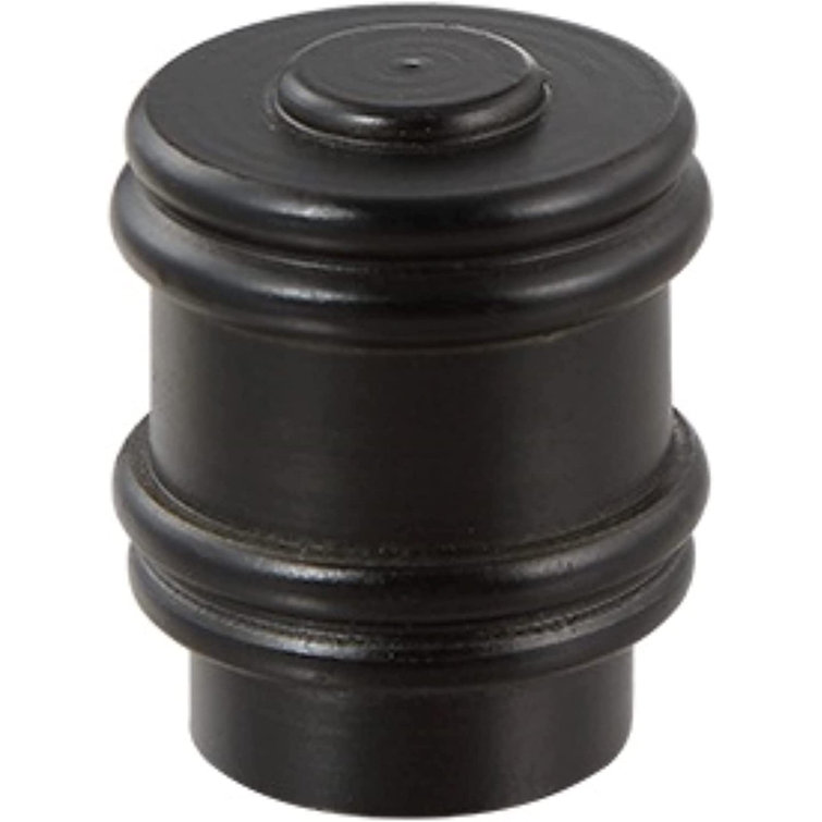 Matte Black Steel Bumped Cylinder Lamp Shade Finial