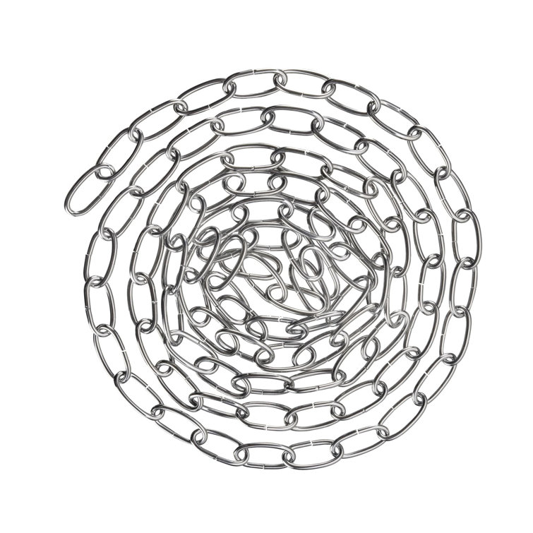 Chrome 10-Foot Heavy Duty Hanging Chain for Outdoor Lighting