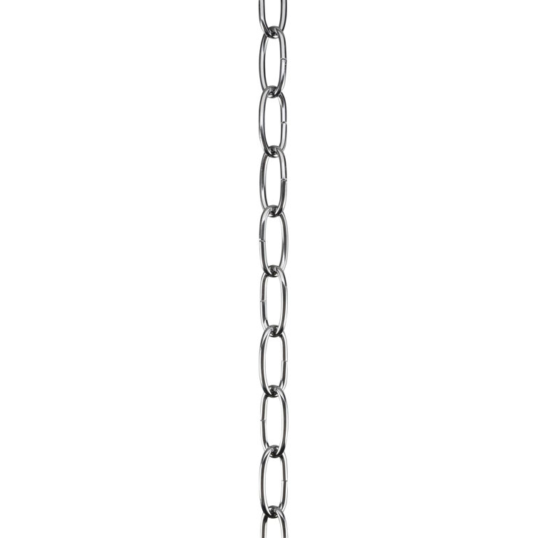 Chrome 10-Foot Heavy Duty Hanging Chain for Outdoor Lighting