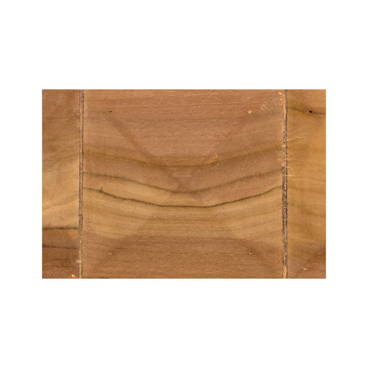 Consuela 66.5'' Oval Teak Console Table with Nailhead Detail