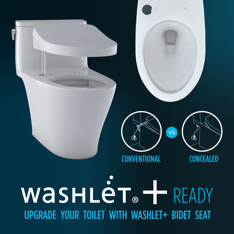 Aquia IV Cotton White Dual Flush One-Piece Toilet