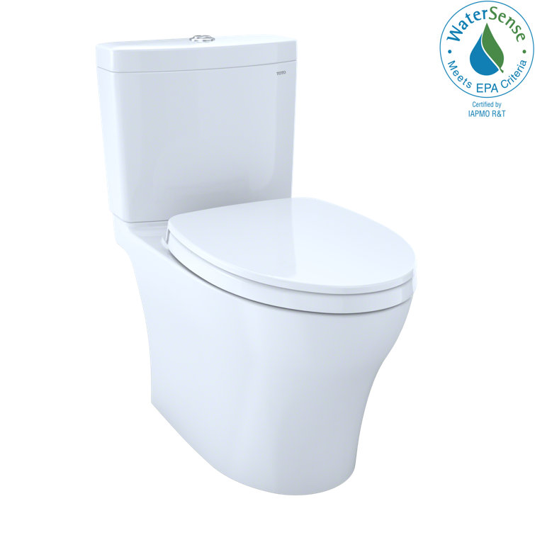 Bone Vitreous China Dual Flush Elongated Two-Piece Toilet