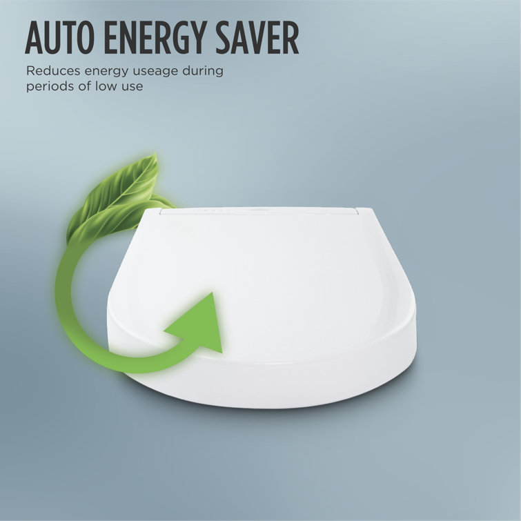 Cotton White Round Heated Electronic Bidet Seat