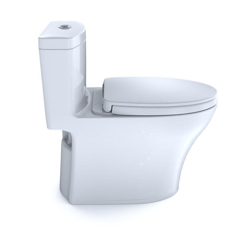 Elongated Bone Vitreous China Dual-Flush High-Efficiency Toilet