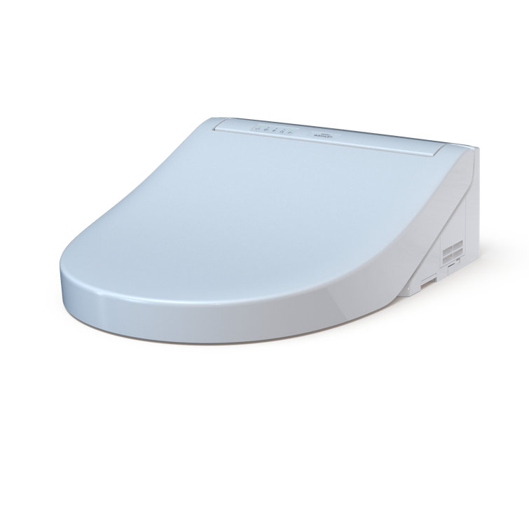 Cotton White Round Heated Electronic Bidet Seat
