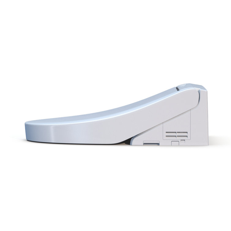 Cotton White Round Heated Electronic Bidet Seat
