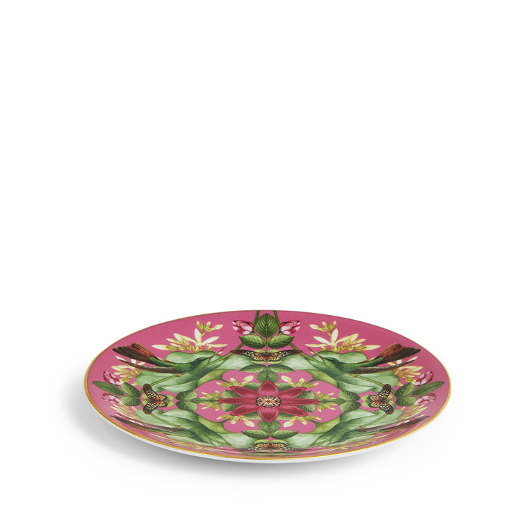 Wonderlust Pink Lotus Floral Porcelain Salad Plate
