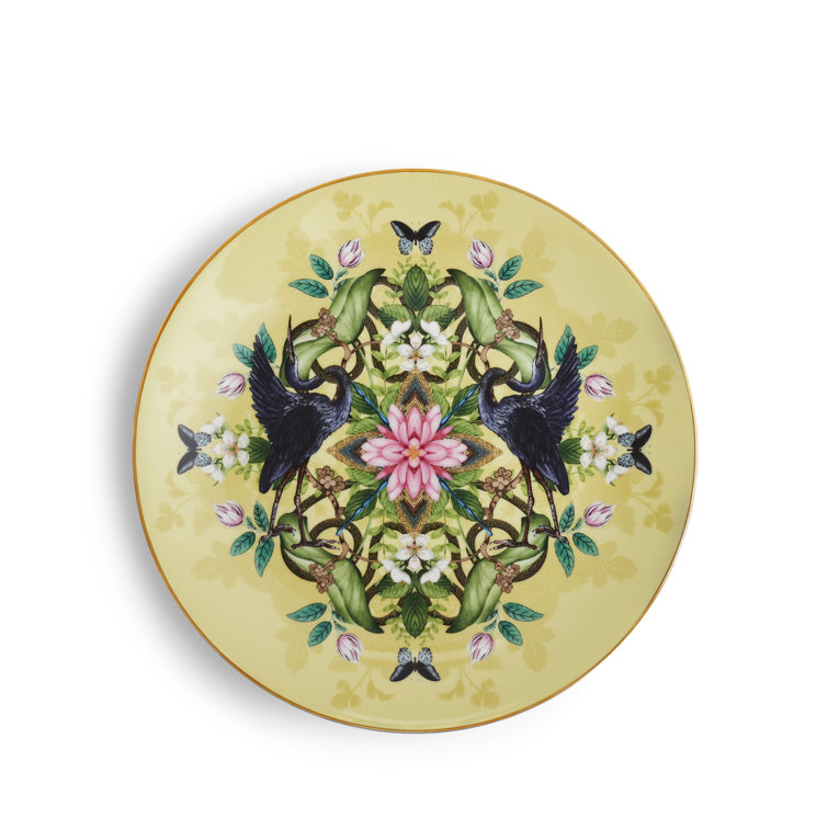 Bohemian Wonderlust Gold-Embellished Porcelain Salad Plate