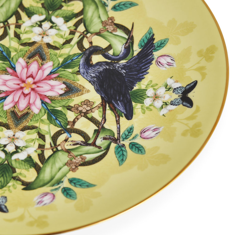 Bohemian Wonderlust Gold-Embellished Porcelain Salad Plate