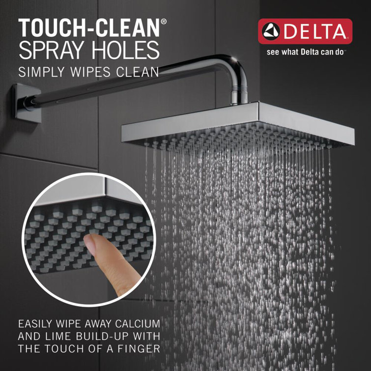 Chrome 8" Square Wall Mounted Rain Shower Head
