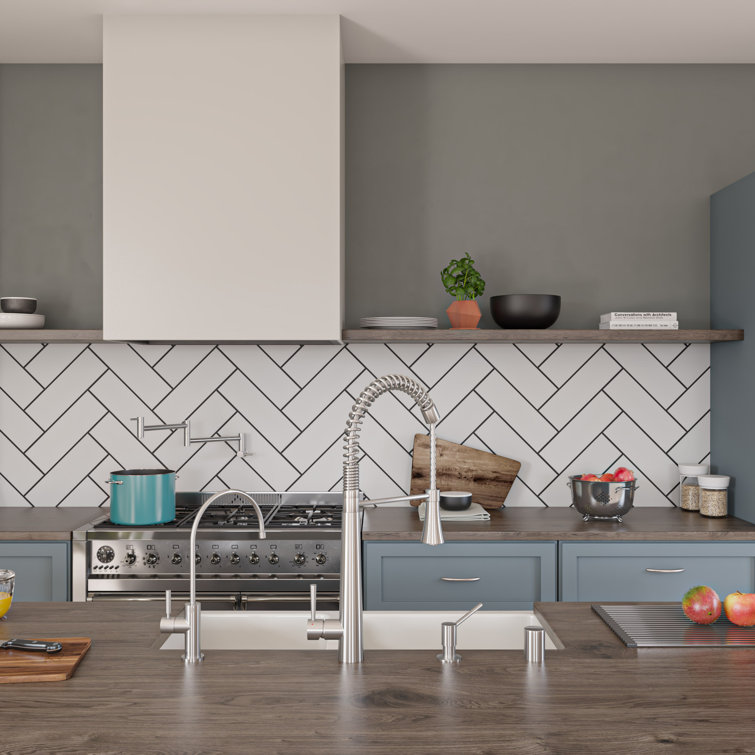 36'' White Fireclay Double Bowl Farmhouse Kitchen Sink
