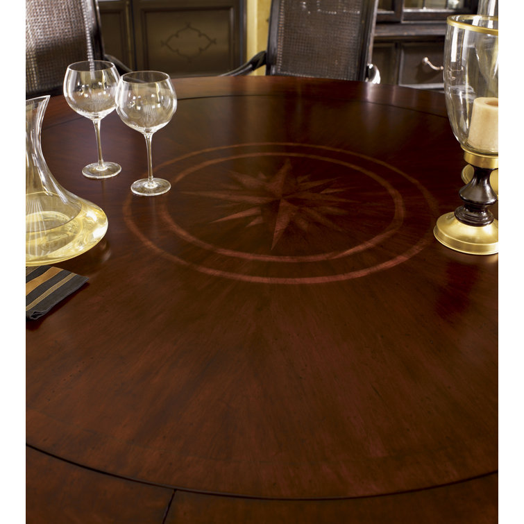 Kingstown Bonaire 80" Round Traditional Brown Wood Dining Table