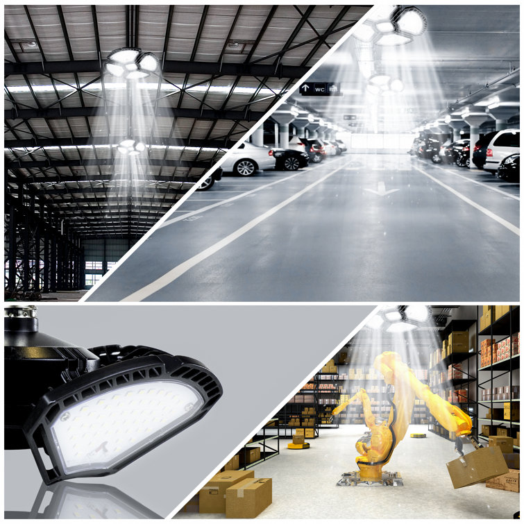 Ultra-Bright Adjustable 4-Panel LED Garage Light