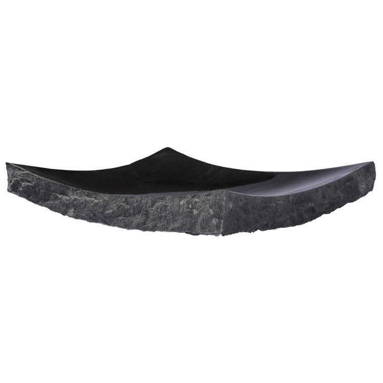 Large Black Granite Zen Rectangular Vessel Bathroom Sink
