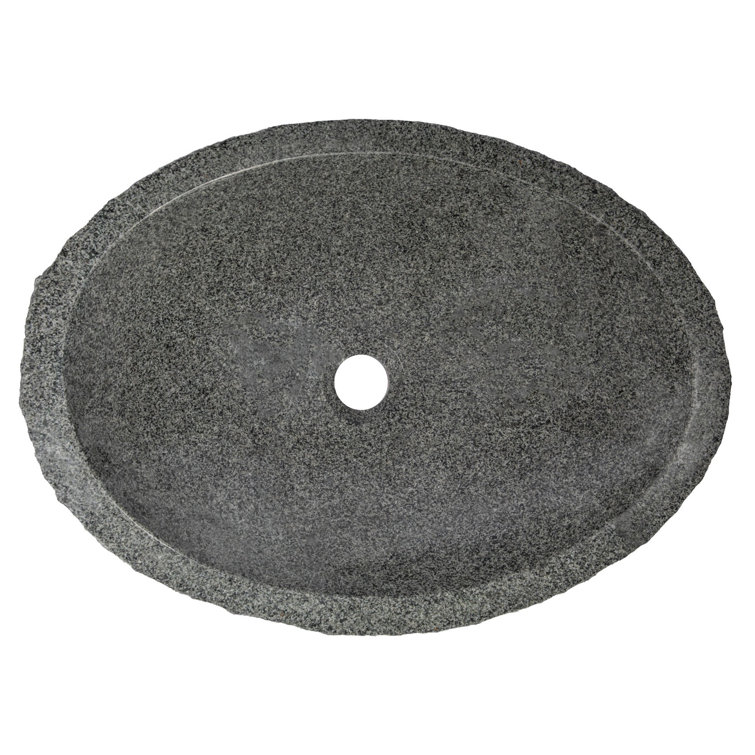 Padang Dark Granite Canoe Bathroom Sink