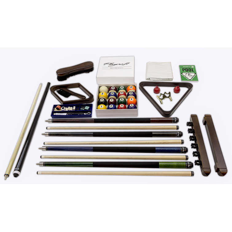 Yukon Northern Drift Slate Pool Table with Brown Felt, 7'5"
