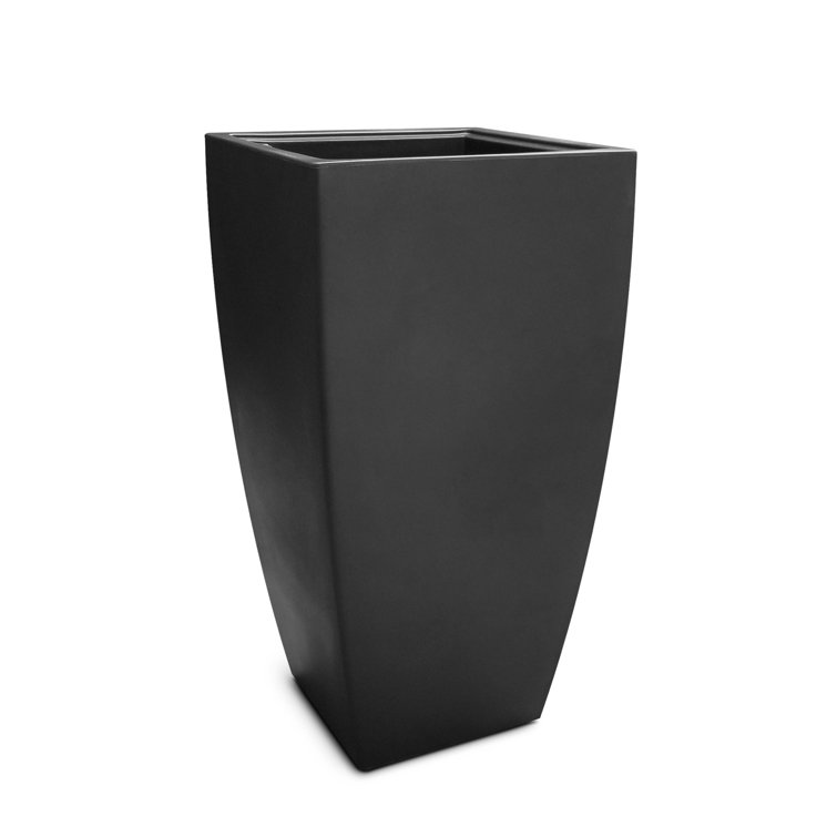 Kobi 38" Tall Graphite Gray Polyethylene Planter