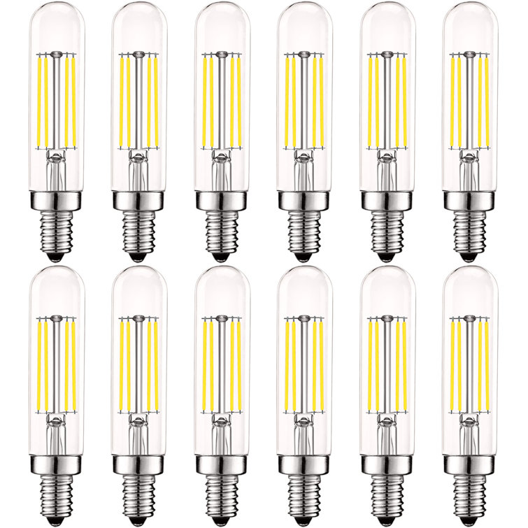5W White Dimmable LED Candelabra Light Bulbs, 12-Pack