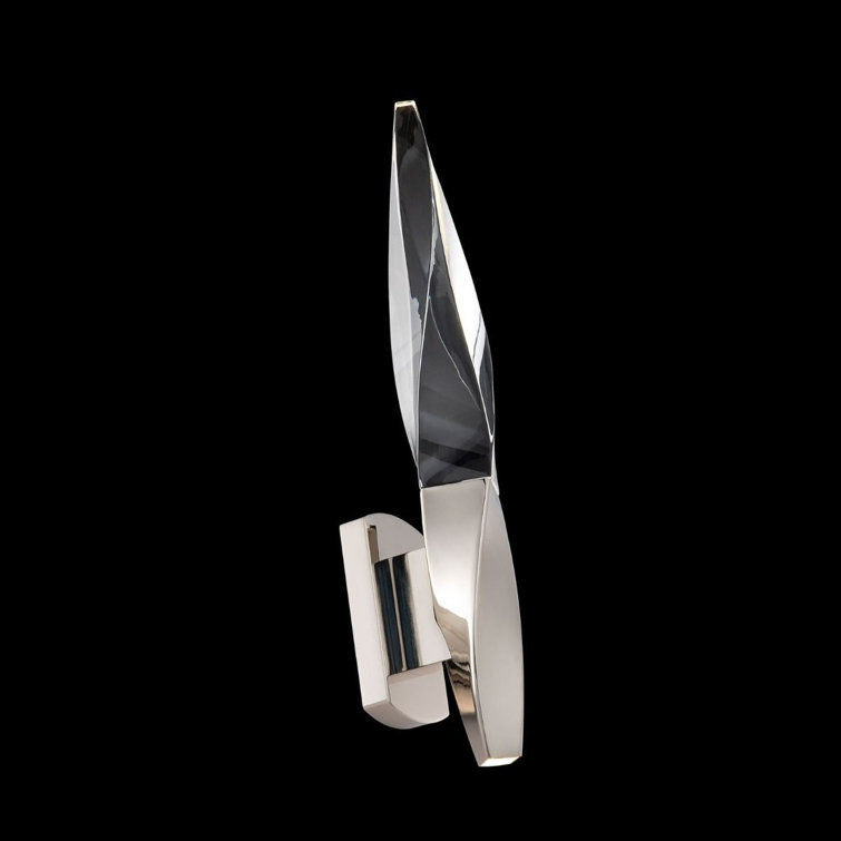 Kindjal Geometric LED Wall Sconce in Polished Nickel