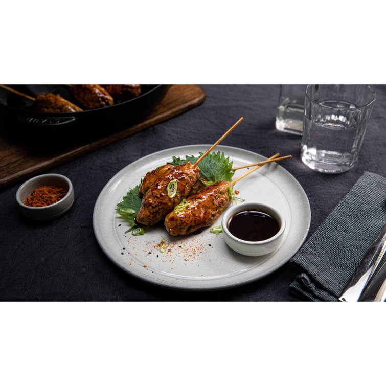 White Porcelain 9-Inch Salad and Dessert Plate Set