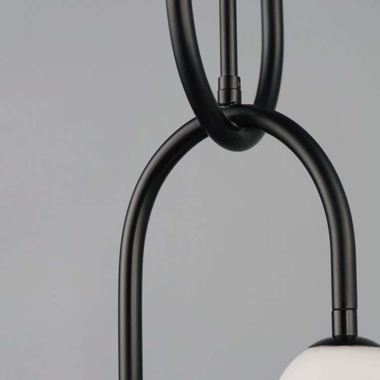 Alina Black Glass LED Multi-Light Pendant