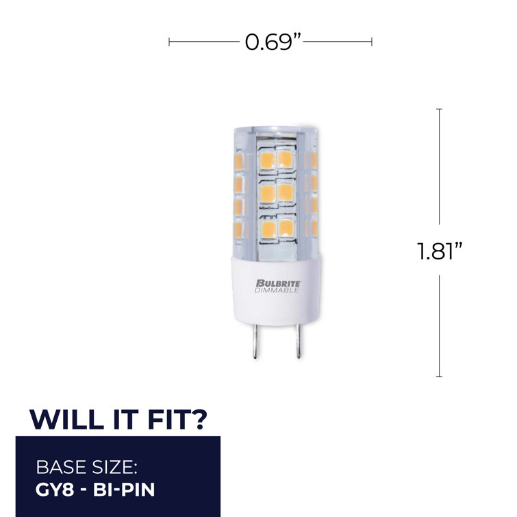 Clear Dimmable T4 Bi-Pin LED Bulb for Commercial Use