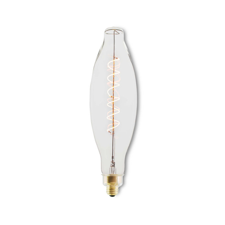 Oversized Clear LED Edison Bulb with Spiral Filament